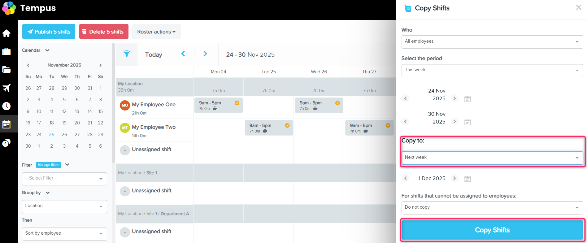 Creating Your Roster – Home Page